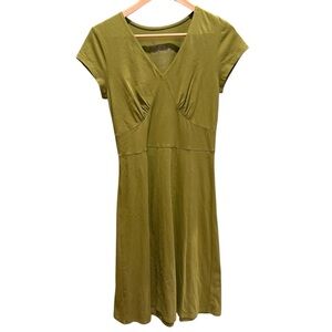 Sahalie Olive Green Midi Dress